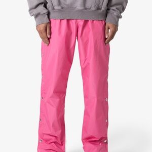 mnml Nylon Snap Track Pants - Pink Size LPink / L